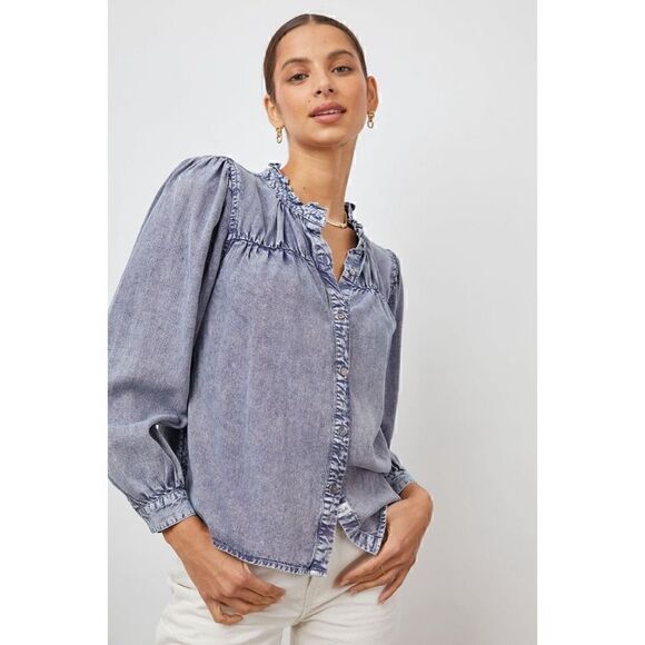 Rails Camille Top Sapphire Acid Wash - Picture 3 of 16